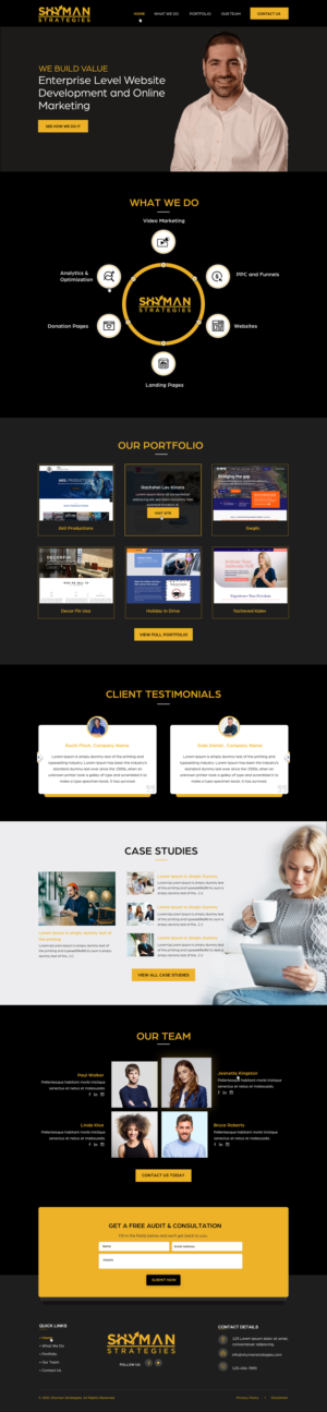 Web Design by Creative Design for this project | Design: #27307215