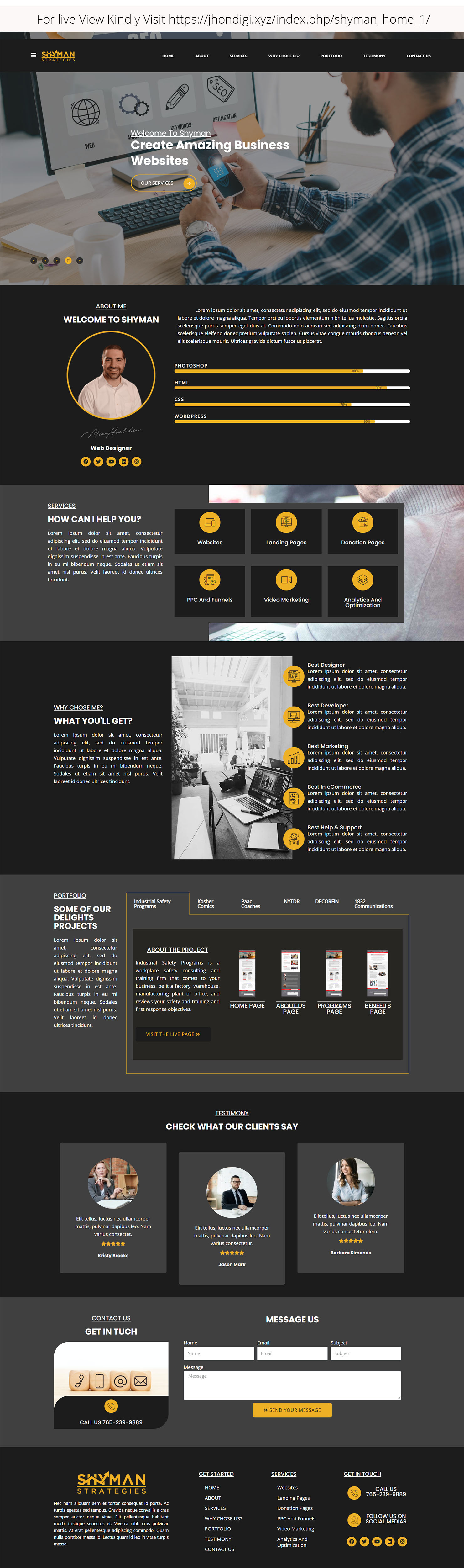 Web Design by JohnDigiTech for this project | Design #27320341