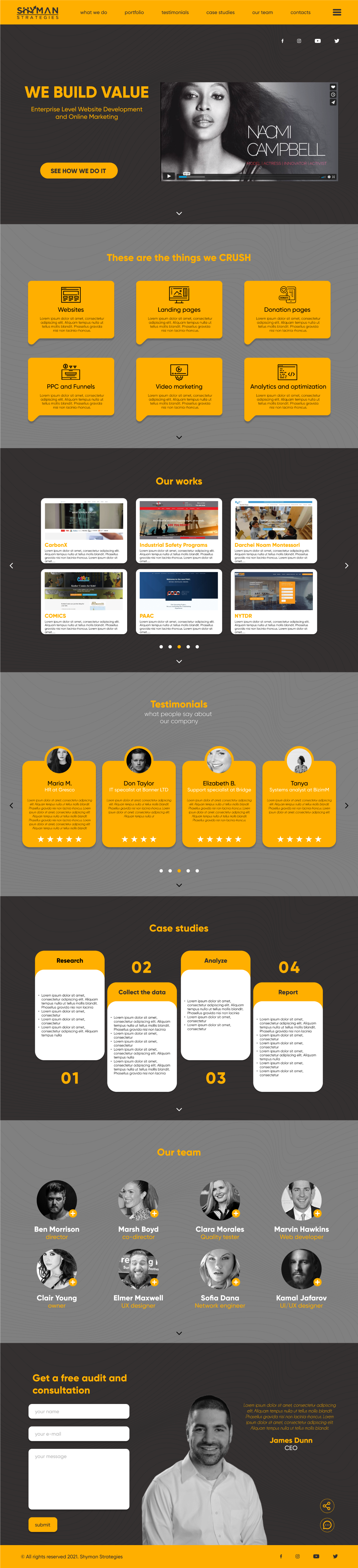 Web Design by Kam_jaff for this project | Design #27323941