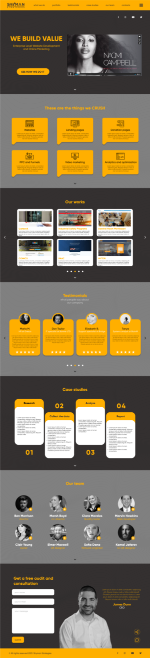 Web Design by Kam_jaff for this project | Design #27323941