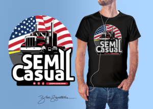 Semi Truck Industry Custom Shop YouTuber Needs A T-Shirt Design  | Diseño de Camiseta por Zhor Signatures