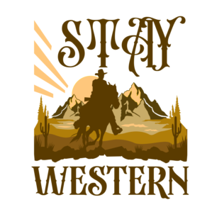 Stay Western-Cowboy and Mountains | Design de T-shirt par dskyvbc