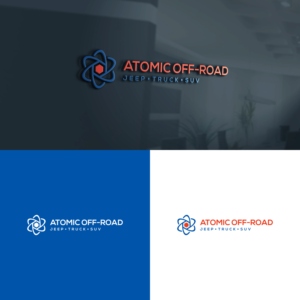 Atomic Off-Road  tag line Jeep - Truck - SUV | Logo Design by ZiangArt_Studio