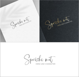 Sprüche mit Herz und Charakter | Diseño de Logo por Dave Paresh