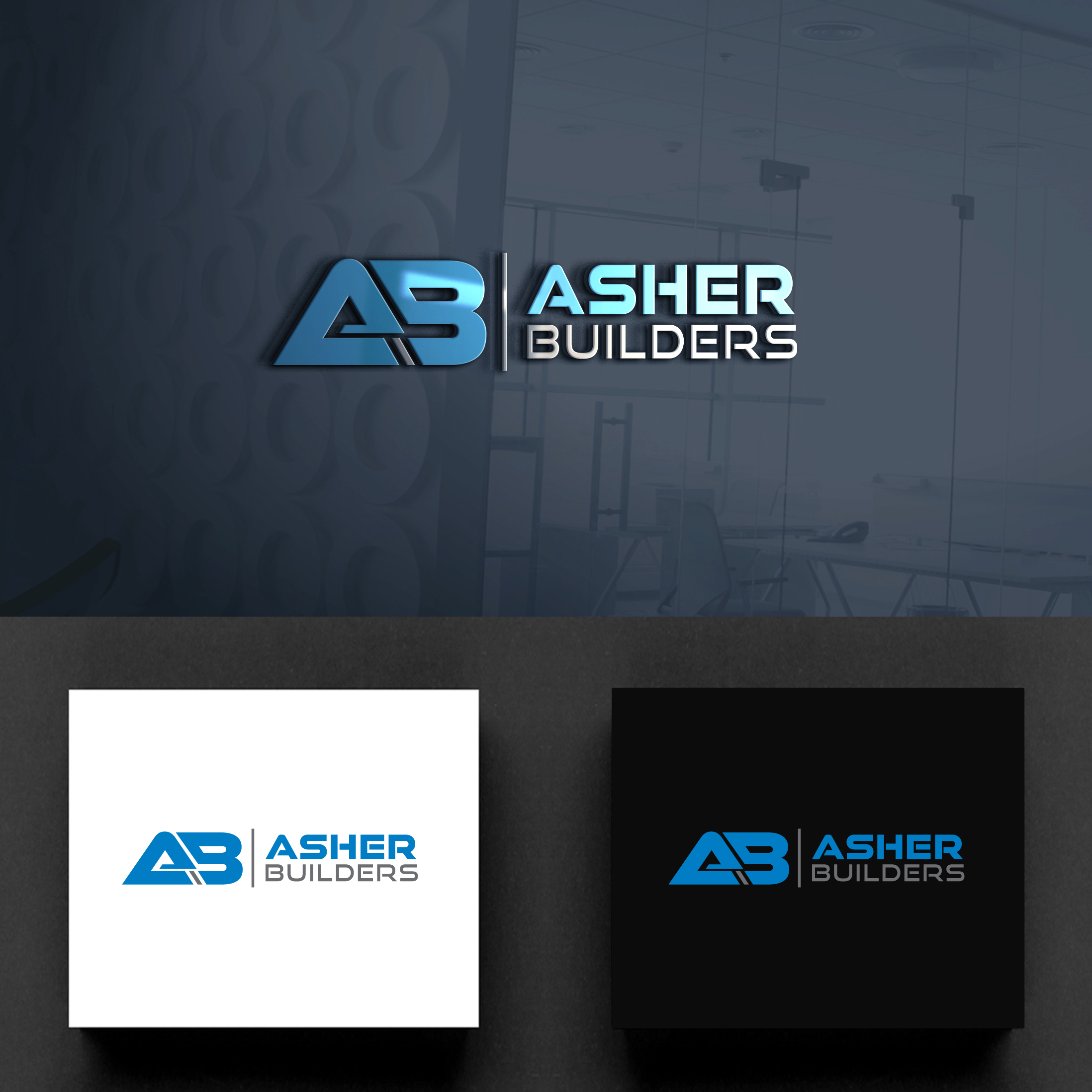 Logo Design by Rueell Artss for Asher Builders, LLC | Design #27290442