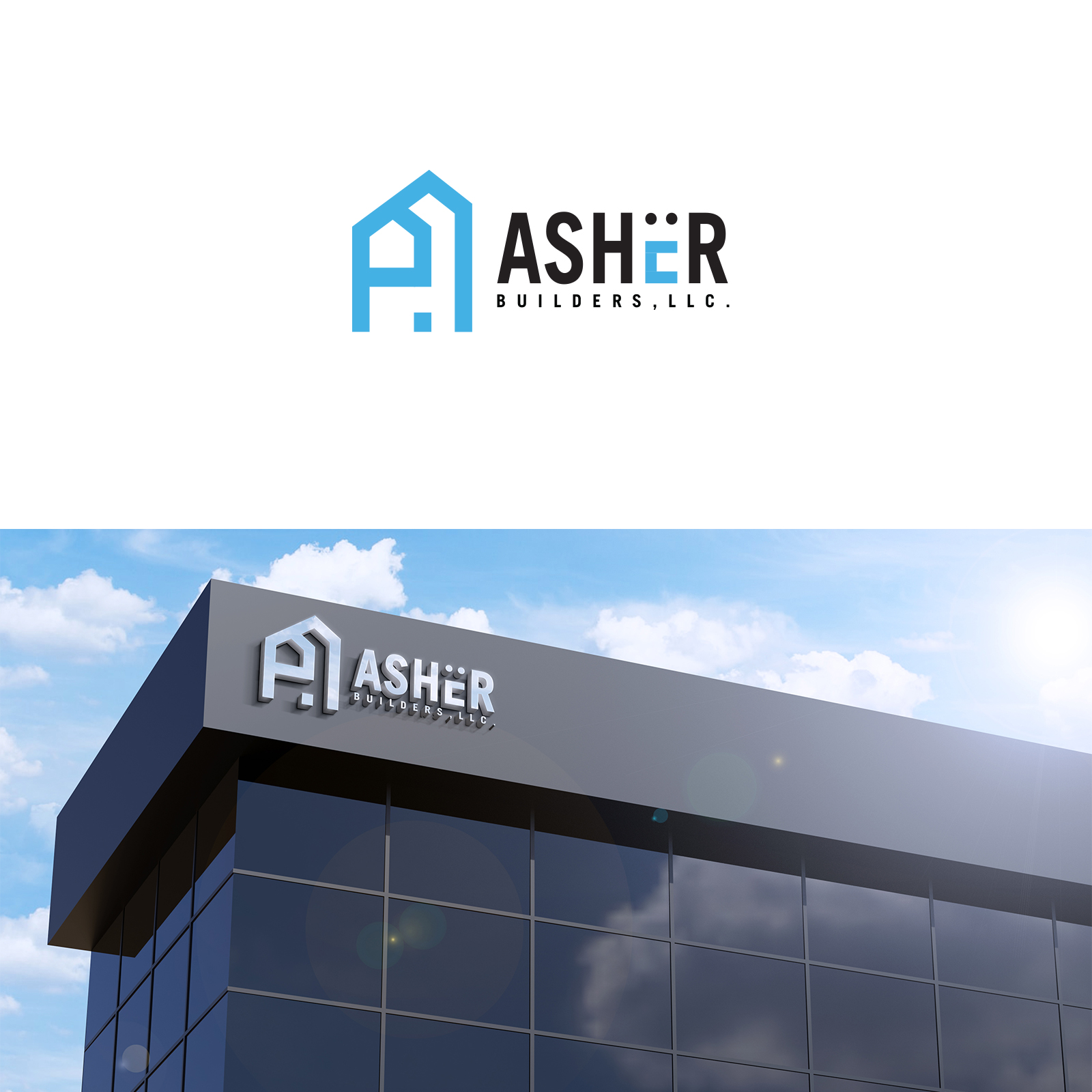 Logo Design by zipline for Asher Builders, LLC | Design #27303126