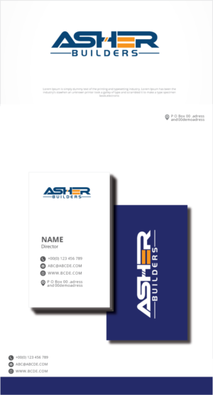 Logo Design by graphicevolution for Asher Builders, LLC | Design: #27289835