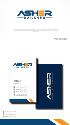 Logo Design by graphicevolution for Asher Builders, LLC | Design: #27346589