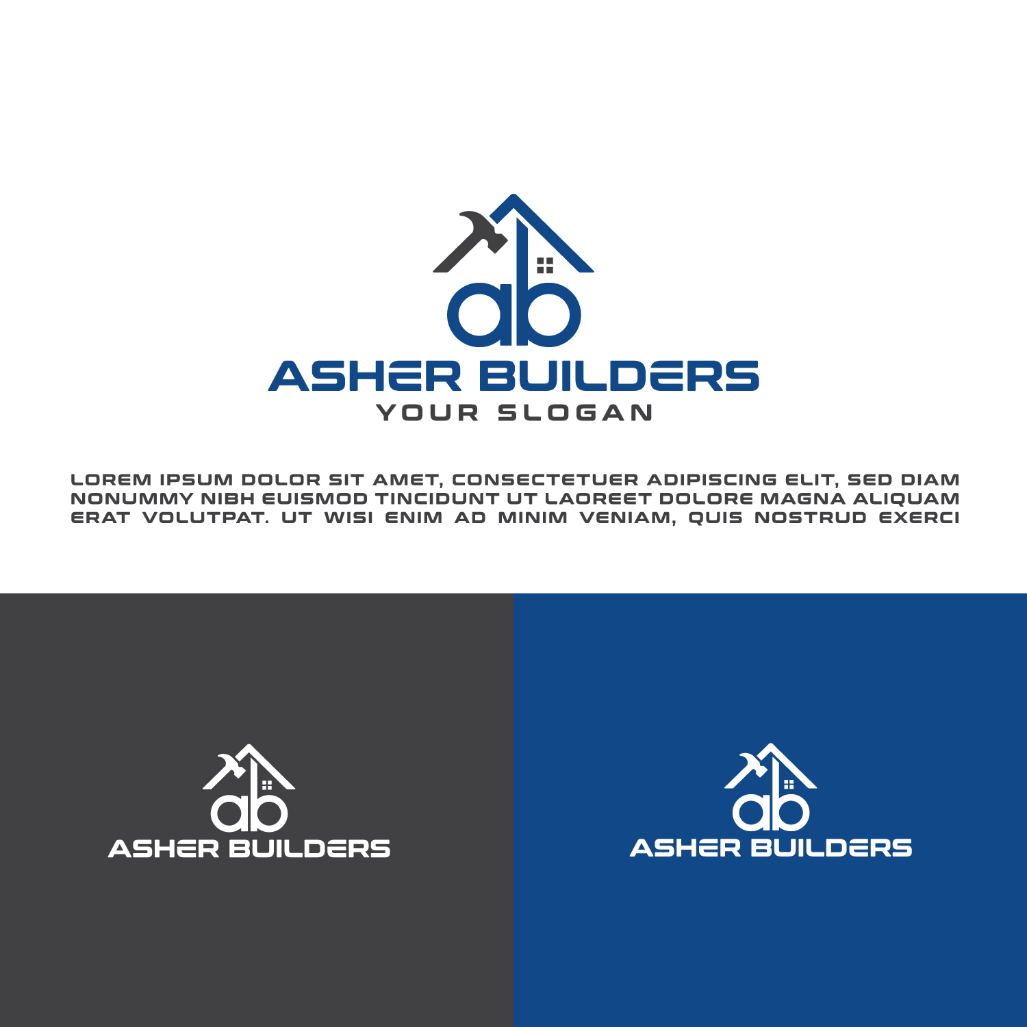 Logo-Design von Remonis.co für Asher Builders, LLC | Design #27289663