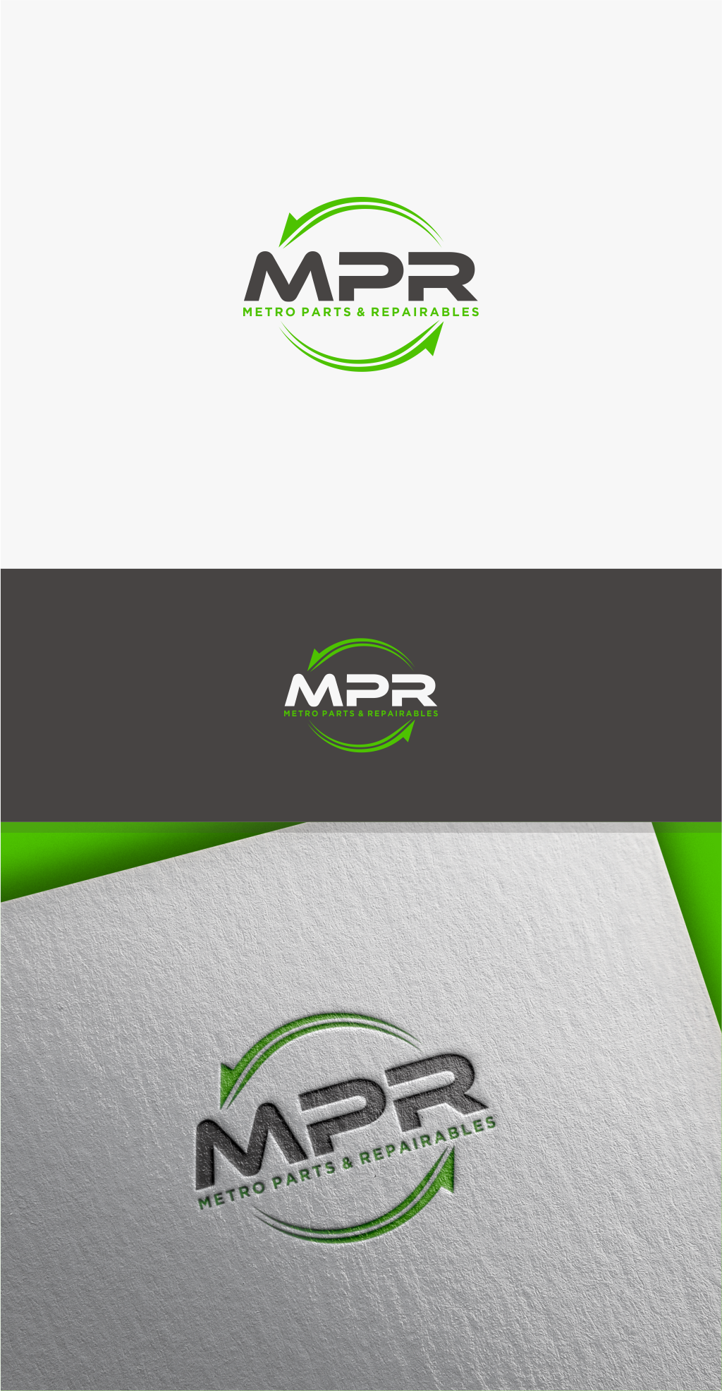 Logo Design by MASH Std for Metro Parts & Repairables  | Design #27293446