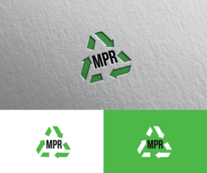 I want the logo to have my business initial’s “MPR” and an auto recycling sign incorporated together.  I would  like the  recycling arrows to be bright green.  | Logo Design by Iris 3