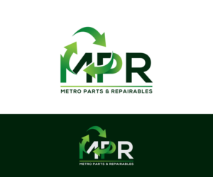 I want the logo to have my business initial’s “MPR” and an auto recycling sign incorporated together.  I would  like the  recycling arrows to be bright green.  | Logo Design by Dot Design 3