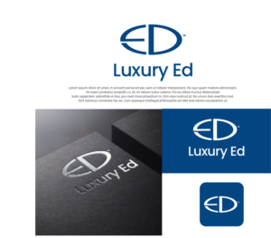 The logo must have a graphic section and “Luxury Ed” below (see example). | Design de Logo par farady