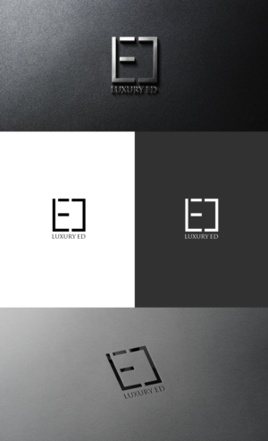 The logo must have a graphic section and “Luxury Ed” below (see example). | Diseño de Logo por GLDesigns