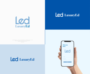 The logo must have a graphic section and “Luxury Ed” below (see example). | Diseño de Logo por Riad | Branding & Logo Expert