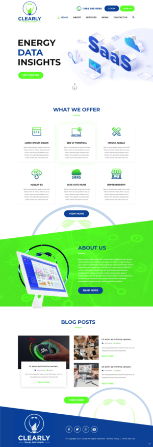 Web Design by pb for Clearly | Design: #27296777