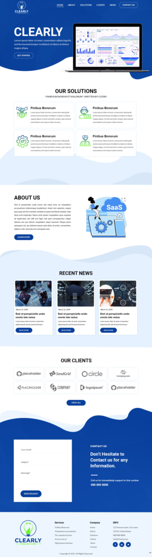 Web Design by pb for Clearly | Design: #27296778