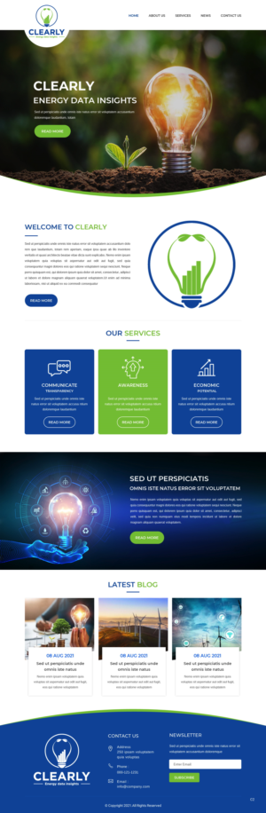 Web Design by pb for Clearly | Design: #27296780