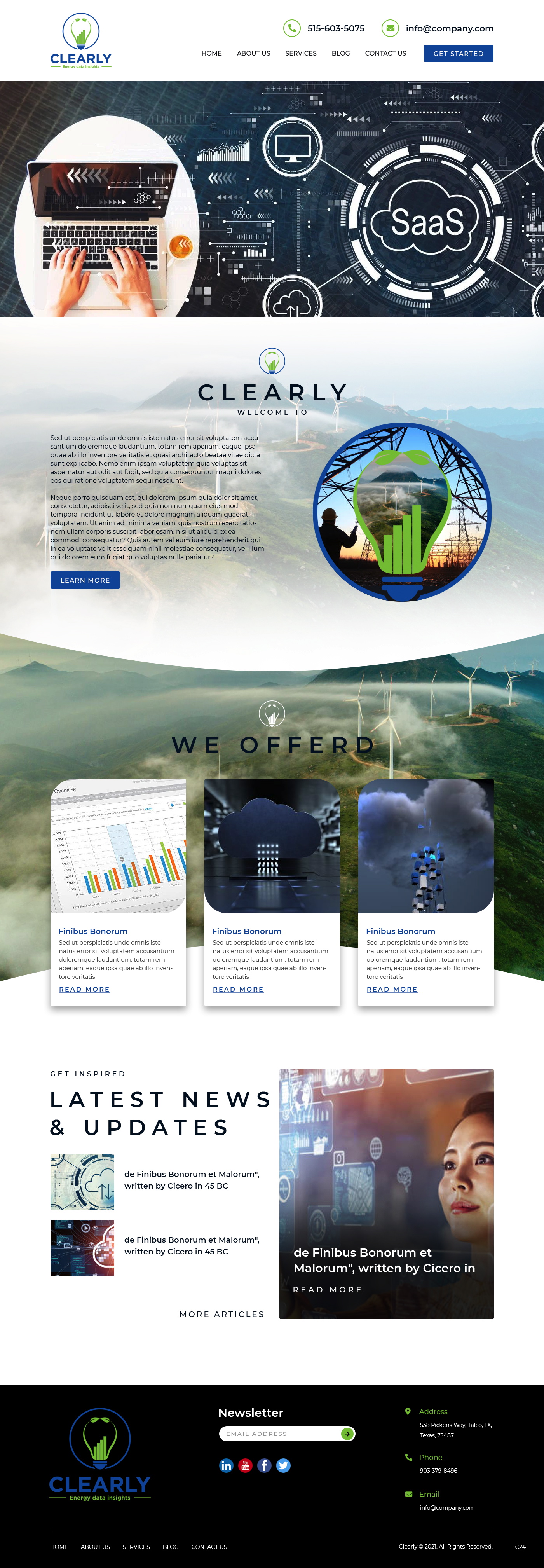 Web Design by pb for Clearly | Design #27296782