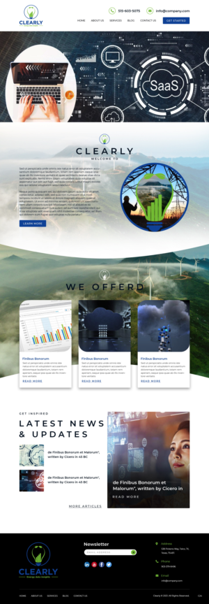 Web Design by pb for Clearly | Design: #27296782
