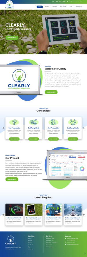 Web Design by pb for Clearly | Design: #27296786