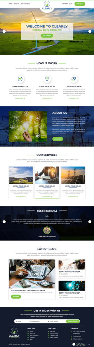 Web Design by pb for Clearly | Design: #27296788