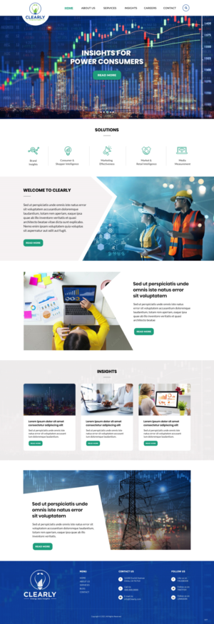 Web Design by pb for Clearly | Design: #27296789