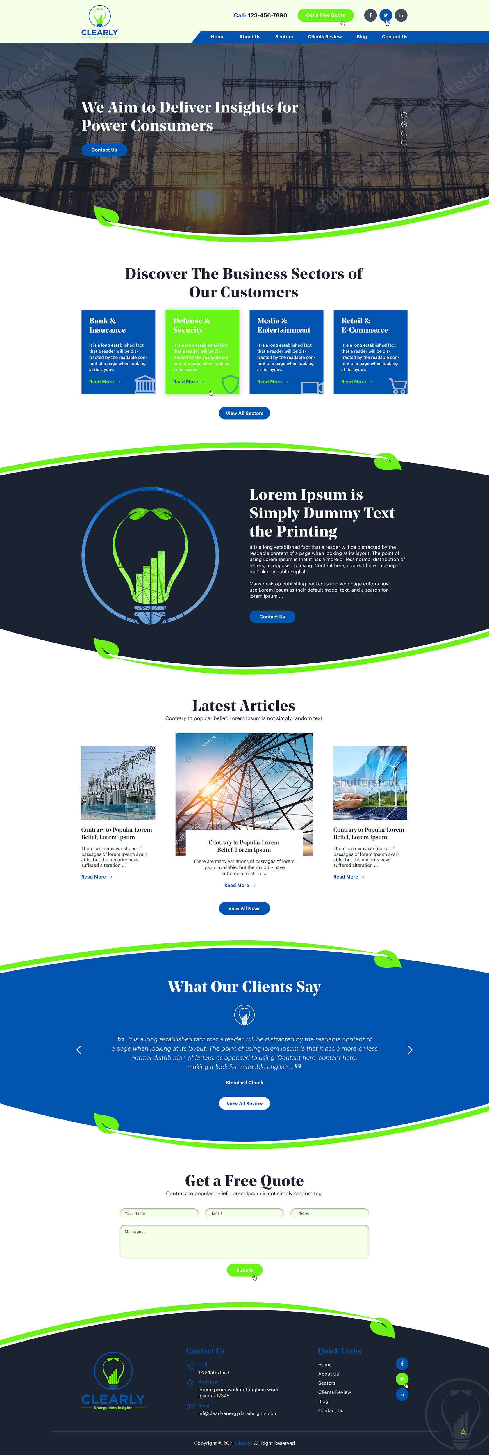 Web Design by Ved Web Services for Clearly | Design #27297287