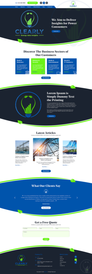 Webdesign for Clearly for use on webpage | Web Design by Ved Web Services