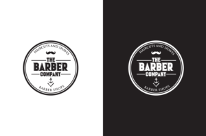 The Barber Company (or The Barber Co.) - Haircuts and Shaves - Barber Shop | Logo Design by Risallah
