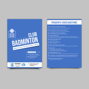 Badminton Club | Flyer Design by TuktukiShree
