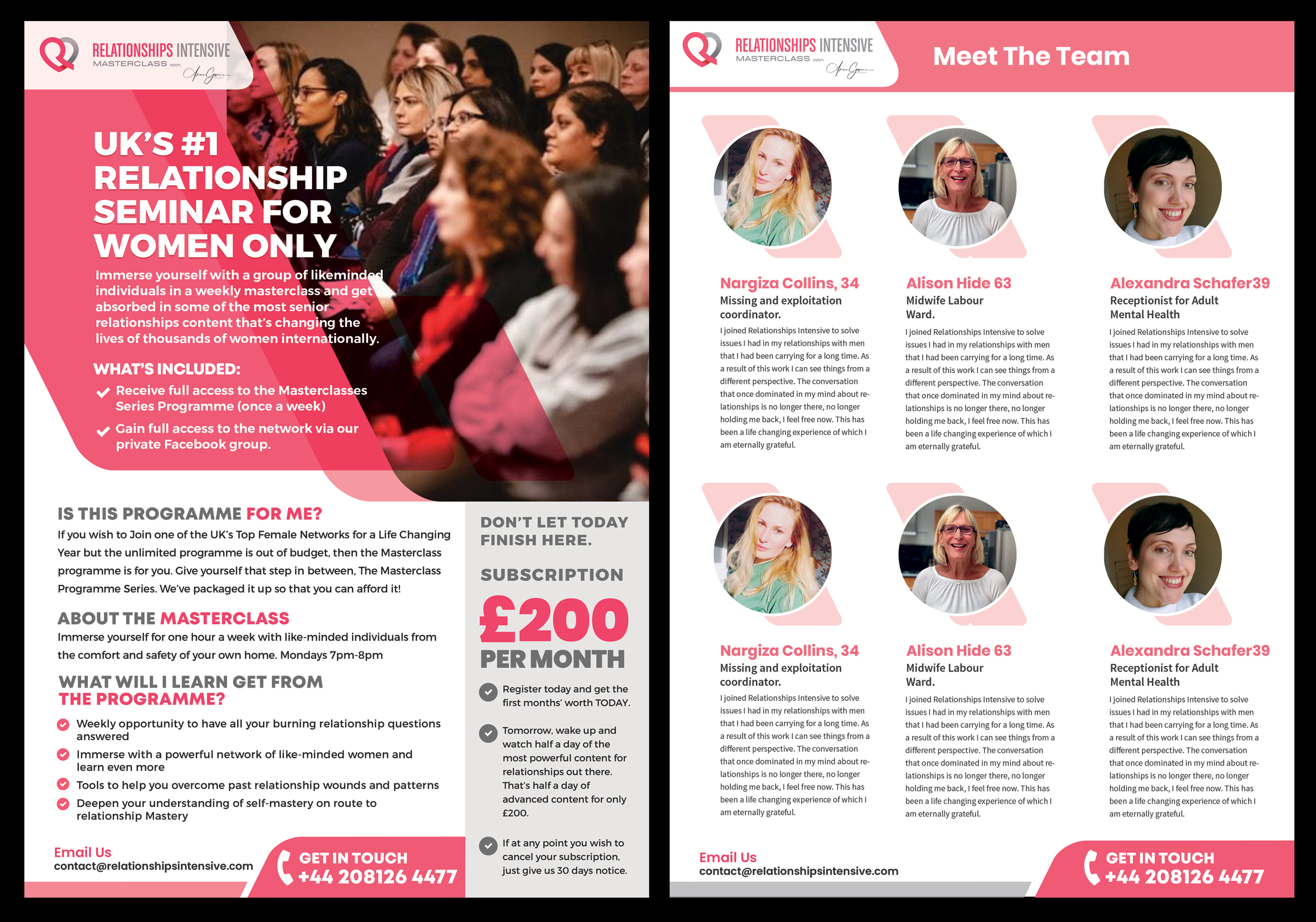 Flyer Design by Best Design Hub for Relationships Intensive | Design #27292108