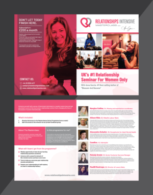 Flyer Design by Deziners Zone for Relationships Intensive | Design: #27295231