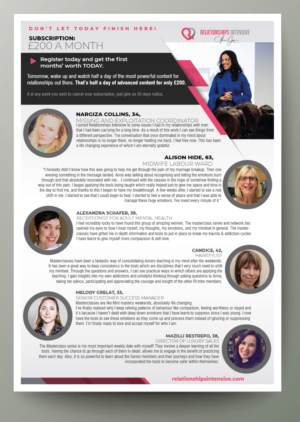 Flyer Design by Sarina.dsg for Relationships Intensive | Design: #27292326