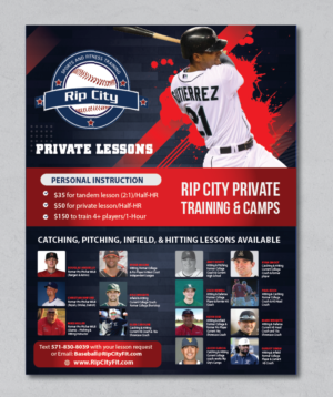 Design de Poster par alex989 pour Rip City Baseball & Softball | Design : #27316844