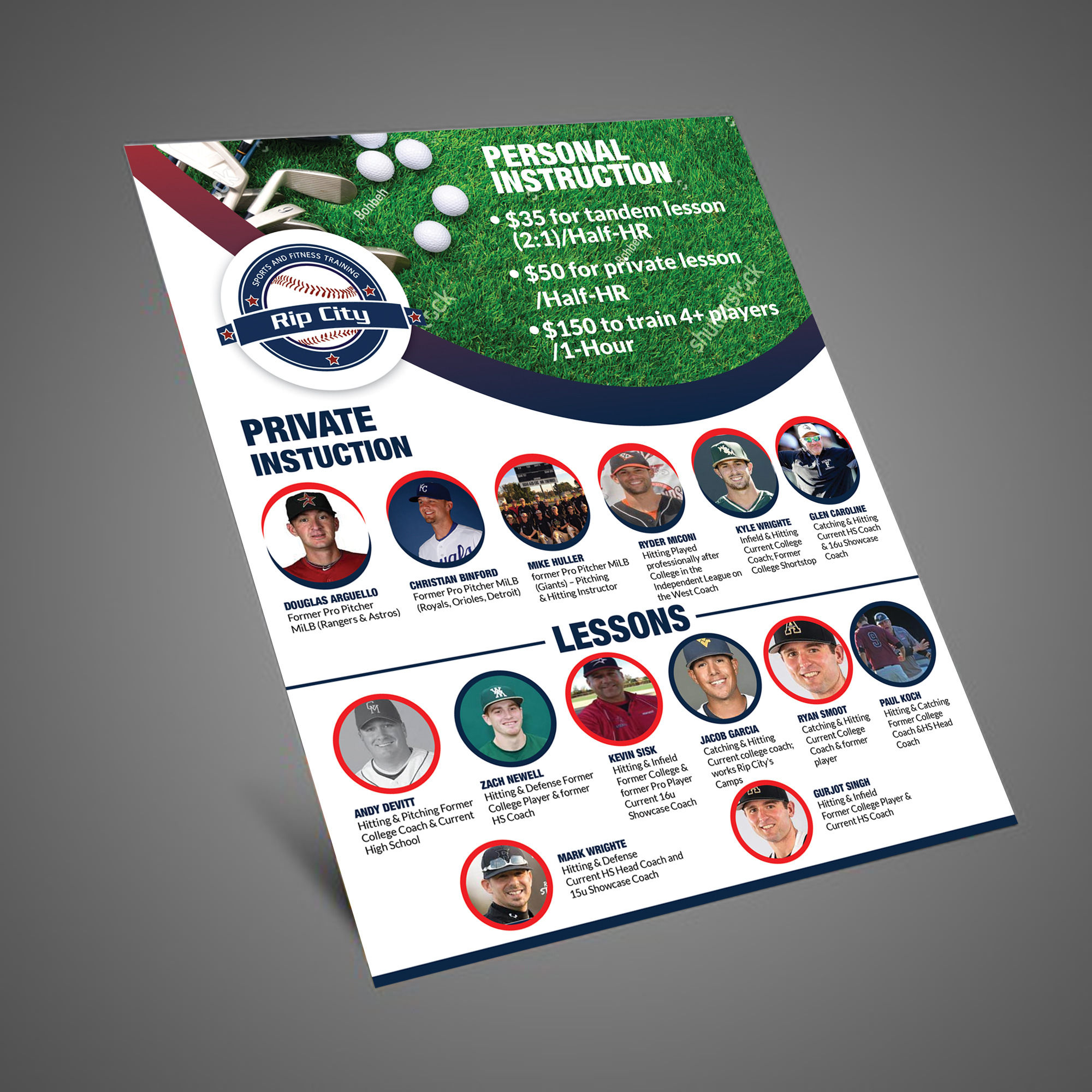 Diseño de Póster por aspiremedia para Rip City Baseball & Softball | Diseño #27292412