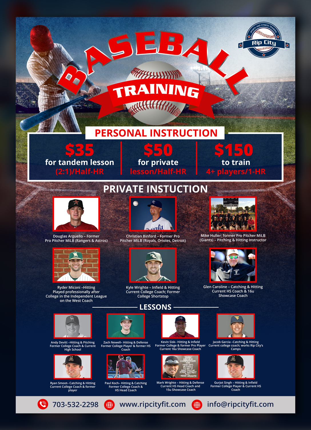 Design de Poster par TSU Creations pour Rip City Baseball & Softball | Design #27300449