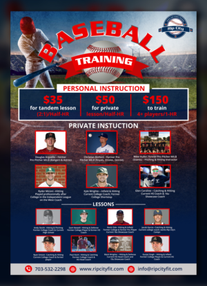Design de Poster par TSU Creations pour Rip City Baseball & Softball | Design : #27300449