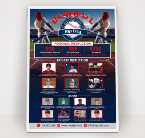 Design de Poster par TSU Creations pour Rip City Baseball & Softball | Design : #27307662