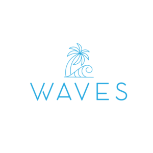 Waves or WAVES (can be upper or lower case) | Logo Design by Anekaa
