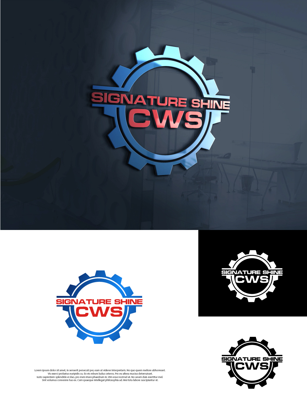 Logo Design by farady for Signature Shine CWS, LLC | Design #27319852