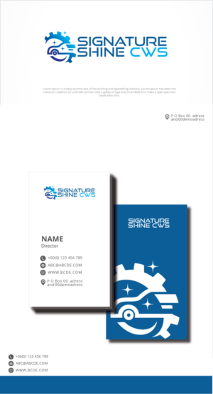 Logo Design by graphicevolution for Signature Shine CWS, LLC | Design: #27295439