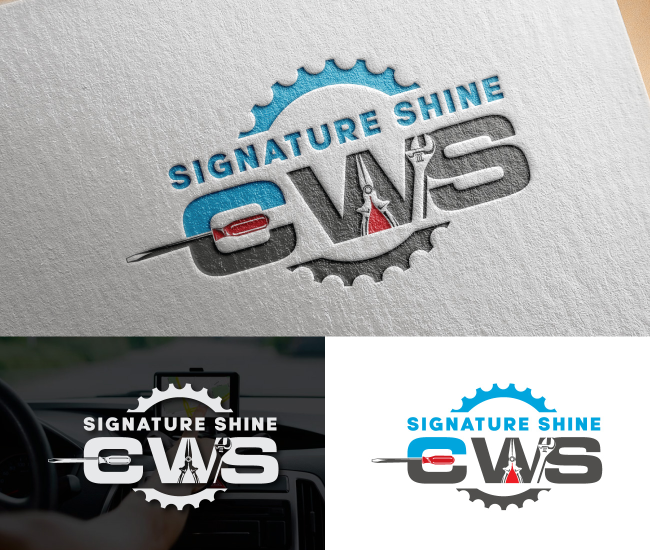 Logo Design by Dot Design 3 for Signature Shine CWS, LLC | Design #27301112