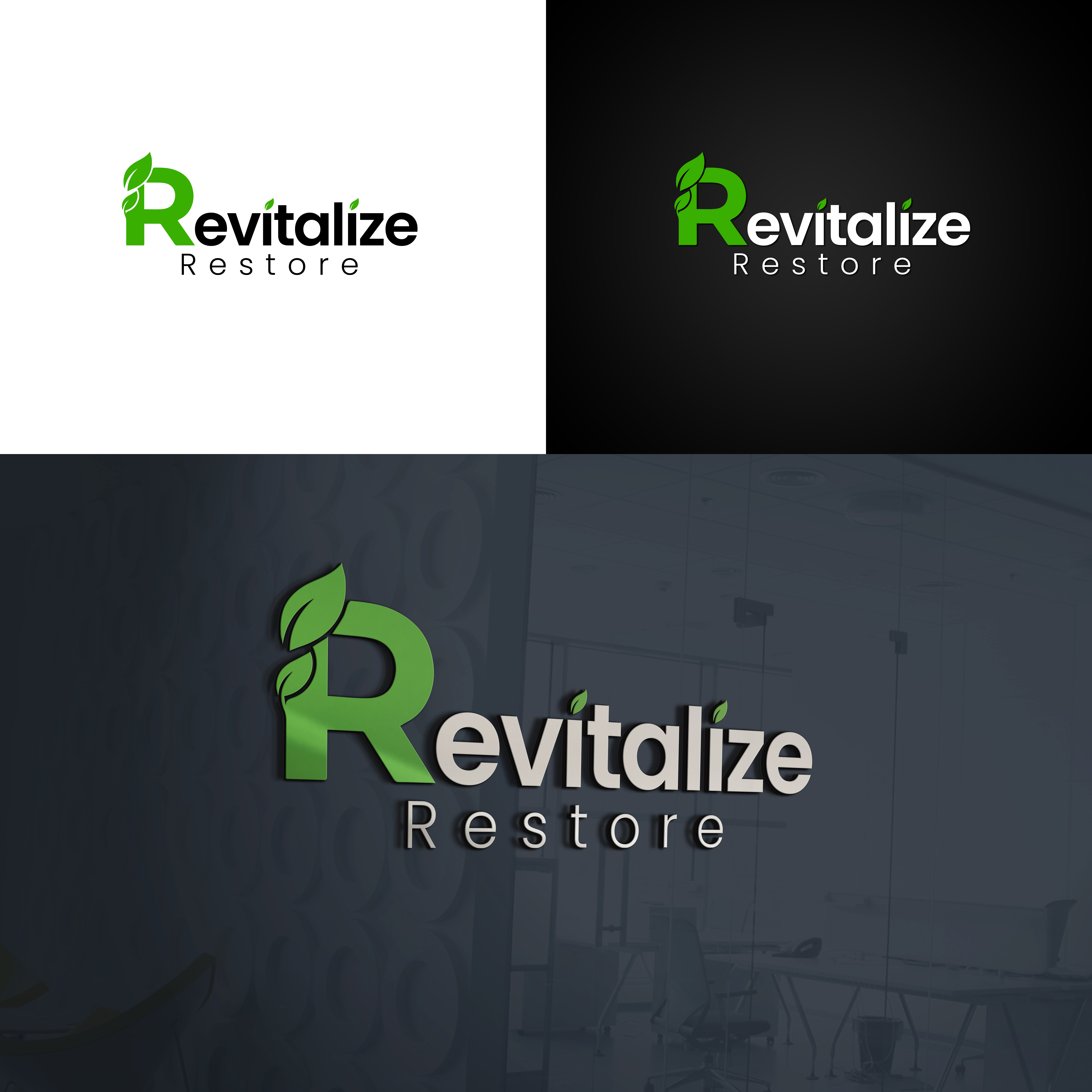 Logo Design by RK CREATIVE for Revitalize Restore | Design #27296802