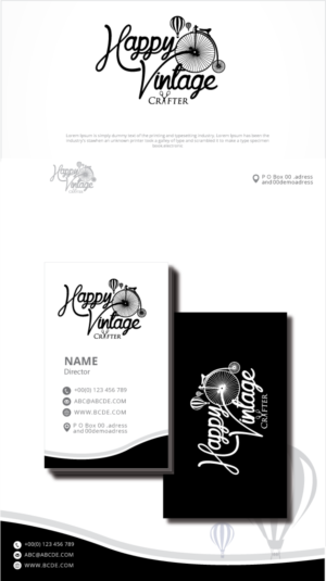 HappyVintageCrafter                stationery | Logo Design by graphicevolution