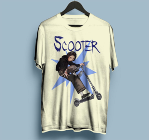 Scooter T-shirt: Graffiti/anime/manga style | T-shirt Design by dundun