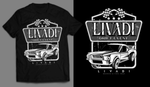 Livadi  Shirt Design for a Drift Event (Motorsport Related) | Diseño de Camiseta por SAI DESIGNS