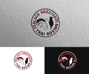 Black Rooster Thai Boxing | Logo Design by Iris 3