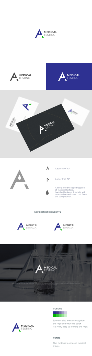 Logo Design by Moon Design. for AP Medical Testing LLC  | Design: #27301947