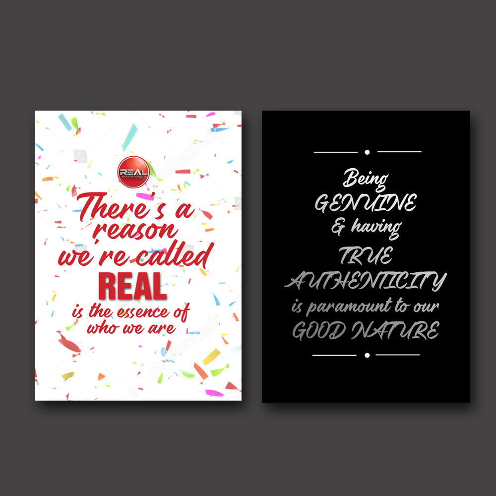 Poster Design by aspiremedia for REAL Estate Agents Group | Design #27302488